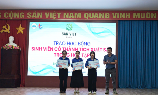 Cuộc thi ý tưởng đổi mới sáng tạo trong ngành thủy sản và tọa đàm tư vấn hướng nghiệp, trao học bổng.