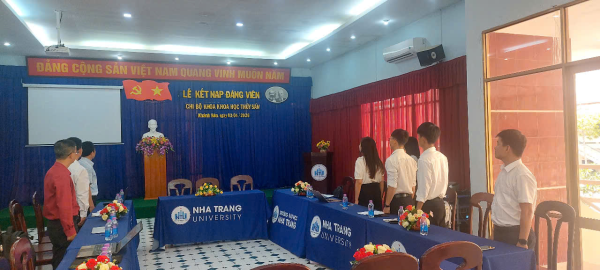 Lễ kết nạp Đảng viên mới cho đồng chí Võ Mạnh Thế