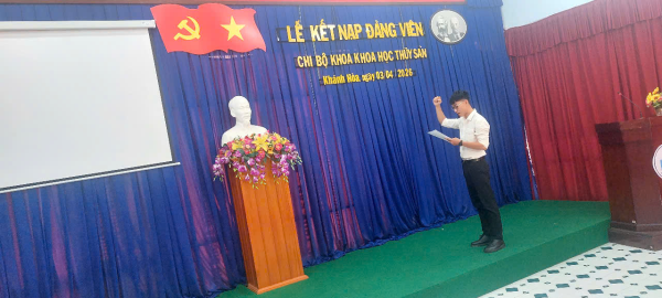 Lễ kết nạp Đảng viên mới cho đồng chí Võ Mạnh Thế