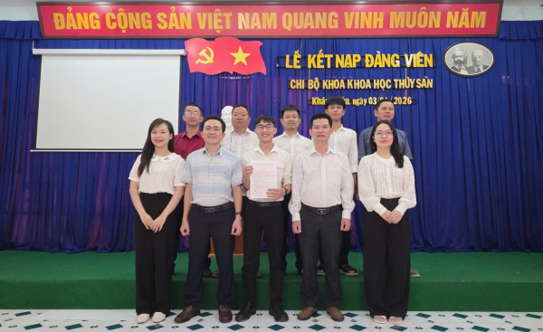 Lễ kết nạp Đảng viên mới cho đồng chí Võ Mạnh Thế