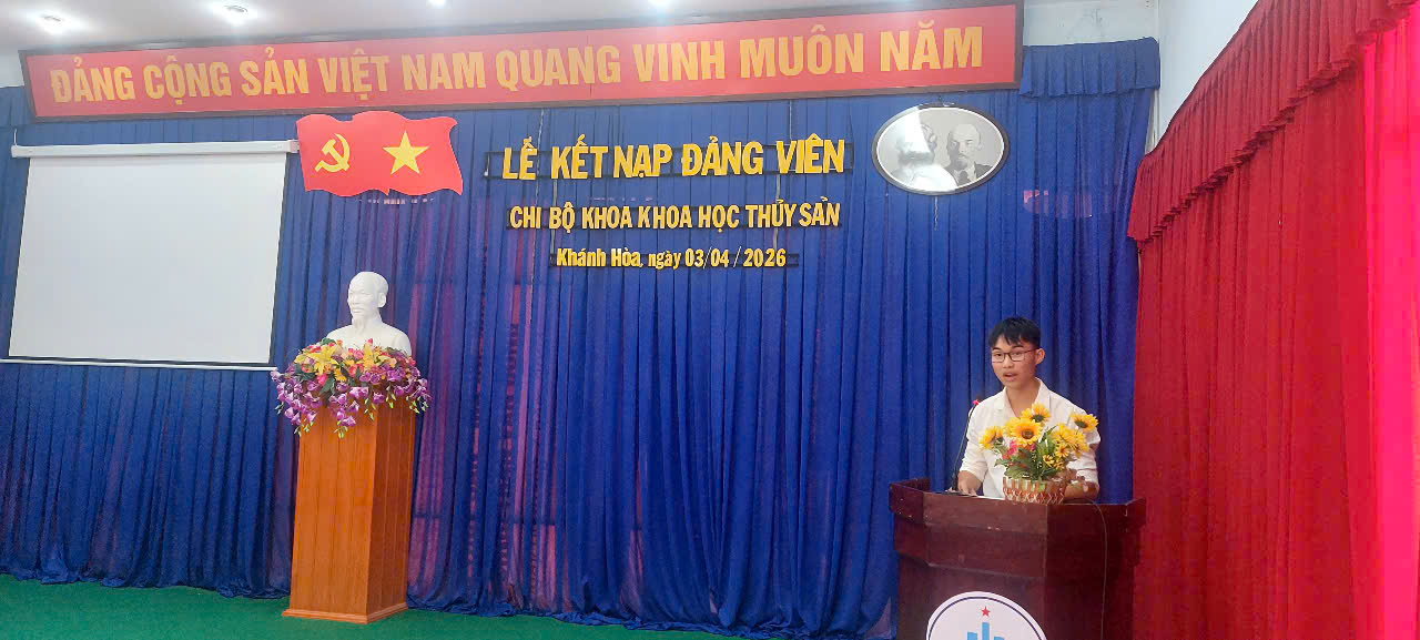 Lễ kết nạp Đảng viên mới cho đồng chí Võ Mạnh Thế