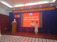 Lễ kết nạp Đảng viên mới cho đồng chí Nguyễn Thị Bảo Trâm