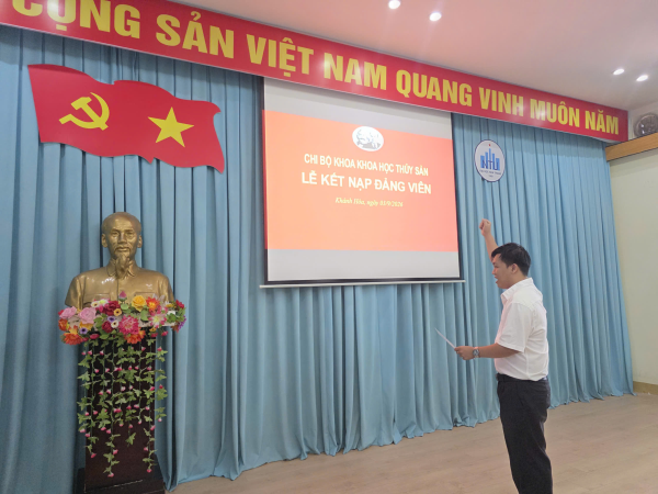 Lễ kết nạp Đảng viên mới cho đồng chí Hà Huỳnh Phương Duy – 65.KTTS