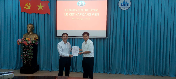 Lễ kết nạp Đảng viên mới cho đồng chí Hà Huỳnh Phương Duy – 65.KTTS