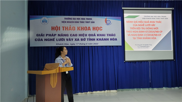 Hội thảo Khoa học cấp Viện: "Giải pháp nâng cao hiệu quả nghề lưới vây xa bờ tại Khánh Hoà"