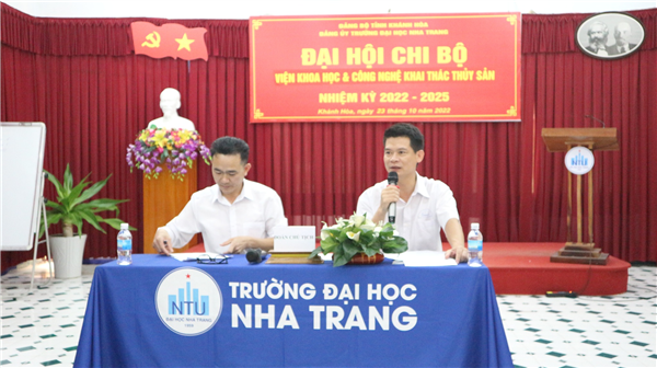 Tổ chức thành công Đại hội Chi bộ viện Khoa học và công nghệ Khai thác thủy sản nhiệm kỳ 2022-2025.