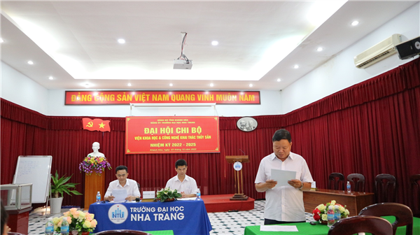 Tổ chức thành công Đại hội Chi bộ viện Khoa học và công nghệ Khai thác thủy sản nhiệm kỳ 2022-2025.