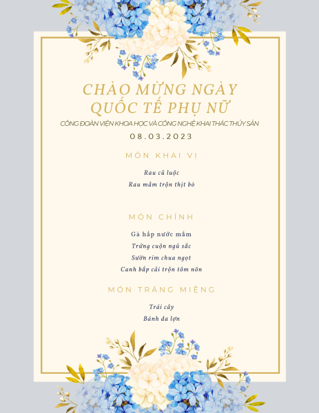 HỘI THI NẤU ĂN NGÀY 8/3