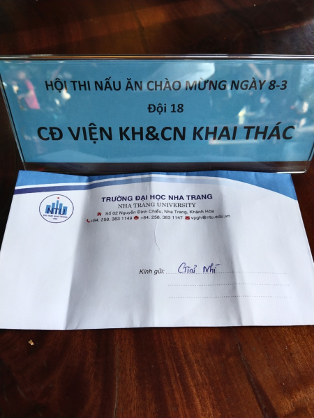 HỘI THI NẤU ĂN NGÀY 8/3