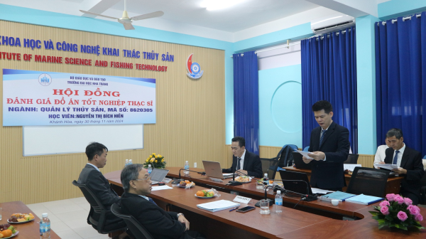 Hội đồng đánh giá luận văn thạc sĩ đợt 3 - Năm 2024