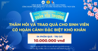 Xuân Yêu Thương 2025 -  Trao quà cho sinh viên có hoàn cảnh đặc biệt khó khăn