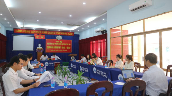 Tổ chức thành công Đại hội Chi bộ Viện Khoa học và công nghệ Khai thác thủy sản nhiệm kỳ 2025-2027.