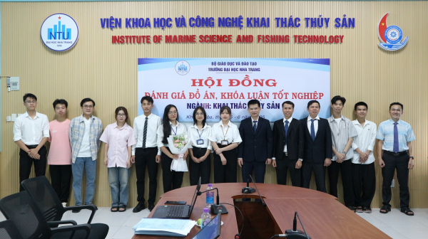 Bảo vệ đồ án tốt nghiệp ngành Quản lý và Khai thác Thủy sản: Cột mốc quan trọng trên hành trình sự nghiệp